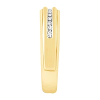 Mens 1/10 CT. T.W. Natural Diamond 10K Gold Band