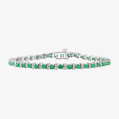 Effy Final Call 1/5 CT. T.W. Diamond & Genuine Gemstone Sterling Silver Tennis Bracelet