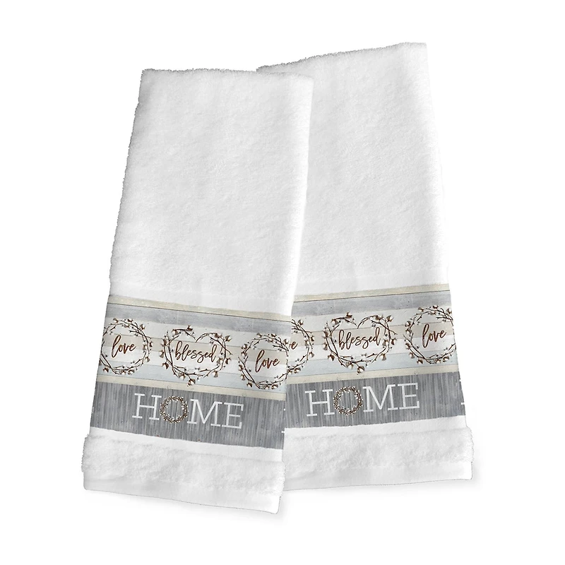 Laural Home Loving 2-pc. Hand Towel
