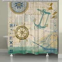 Laural Home Mariner Sentiment Shower Curtain