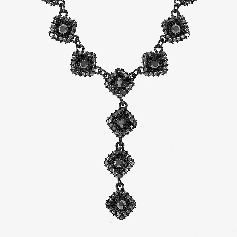 Mixit Womens Black 20 Inch Y Necklace