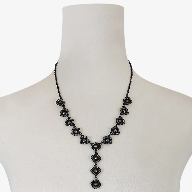Mixit Womens Black 20 Inch Y Necklace