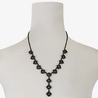 Mixit Womens Black 20 Inch Y Necklace