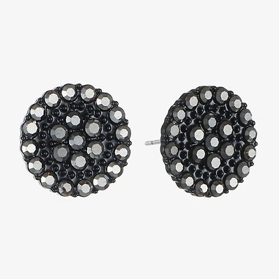 Mixit Black 7.1mm Stud Earrings