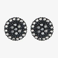 Mixit Black 7.1mm Stud Earrings