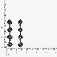 Mixit Black Womens Black Hypoallergenic Drop Earrings