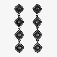 Mixit Black Womens Black Hypoallergenic Drop Earrings