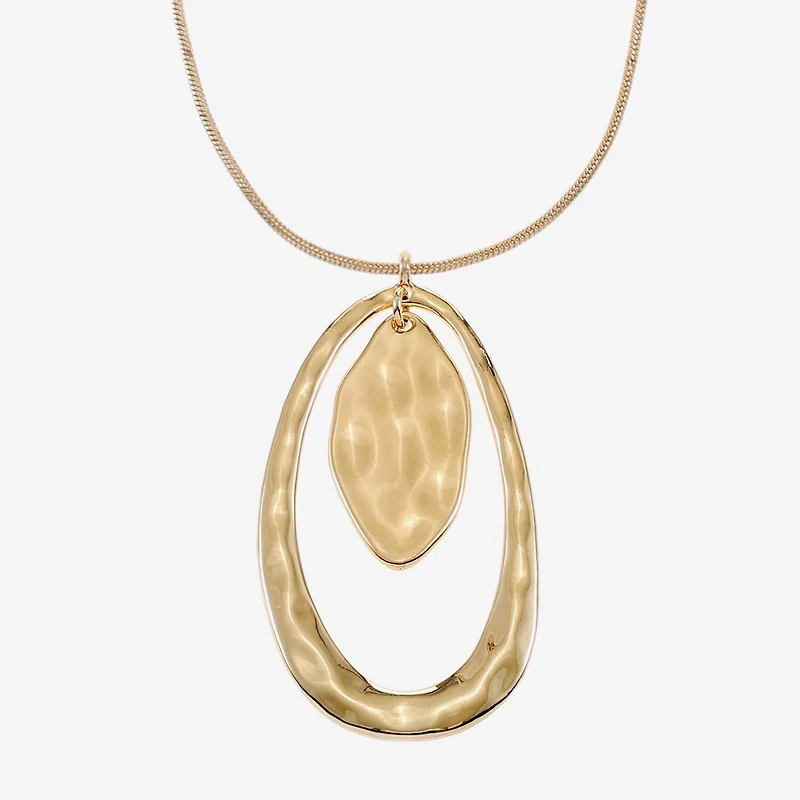 Liz Claiborne Orbital Pendant Necklace And Drop Earring Womens 2-pc. Jewelry Set