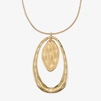 Liz Claiborne Orbital Pendant Necklace And Drop Earring Womens 2-pc. Jewelry Set