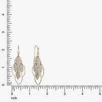 Monet Jewelry Two Tone Shakey Womens Drop Earrings