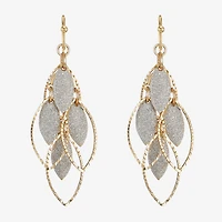 Monet Jewelry Two Tone Shakey Womens Drop Earrings
