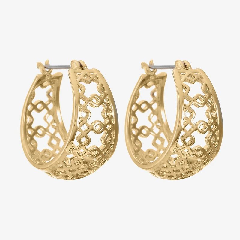 Liz Claiborne® Openwork Hoop Earrings