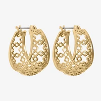 Liz Claiborne® Openwork Hoop Earrings