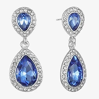 Monet Jewelry Silver Tone Womens Hypoallergenic Drop Earrings