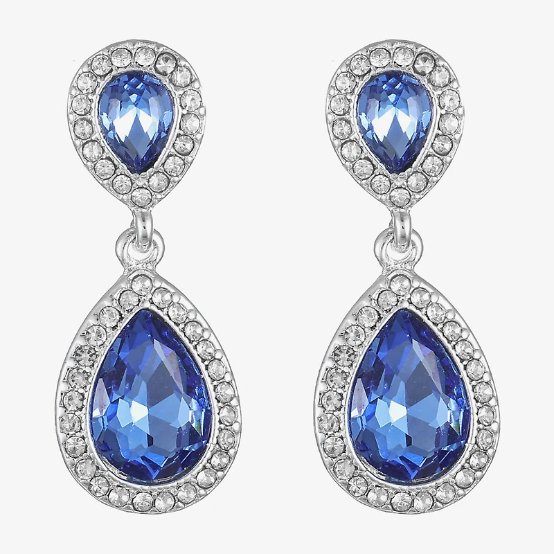 Monet Jewelry Silver Tone Womens Hypoallergenic Drop Earrings