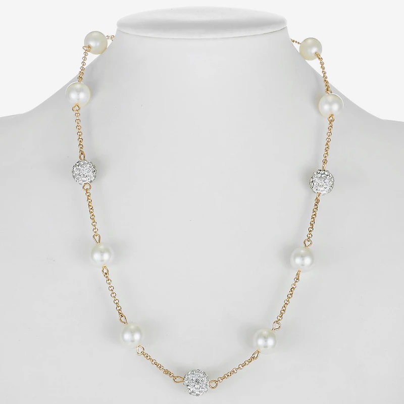Monet Jewelry Simulated Pearl Collar Necklace
