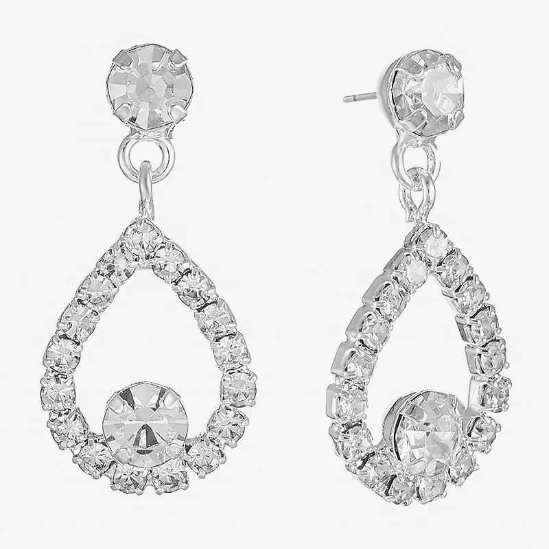Monet Jewelry Timeless Silver Tone Hypoallergenic Tear Womens Hypoallergenic Drop Earrings