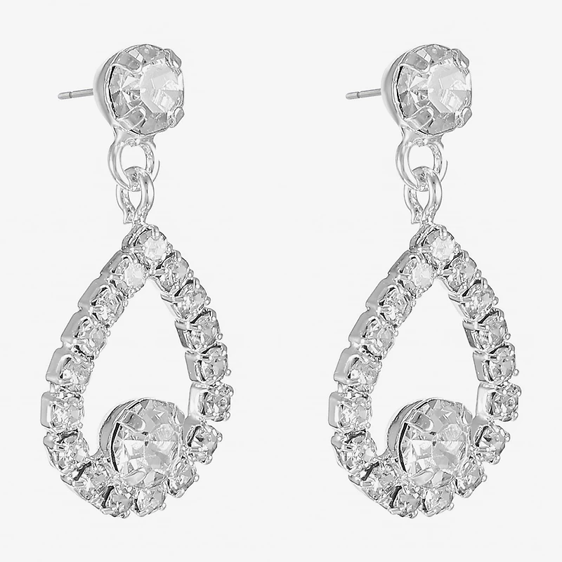 Monet Jewelry Timeless Silver Tone Hypoallergenic Tear Womens Hypoallergenic Drop Earrings