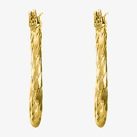 Liz Claiborne® Textured Hoop Earrings