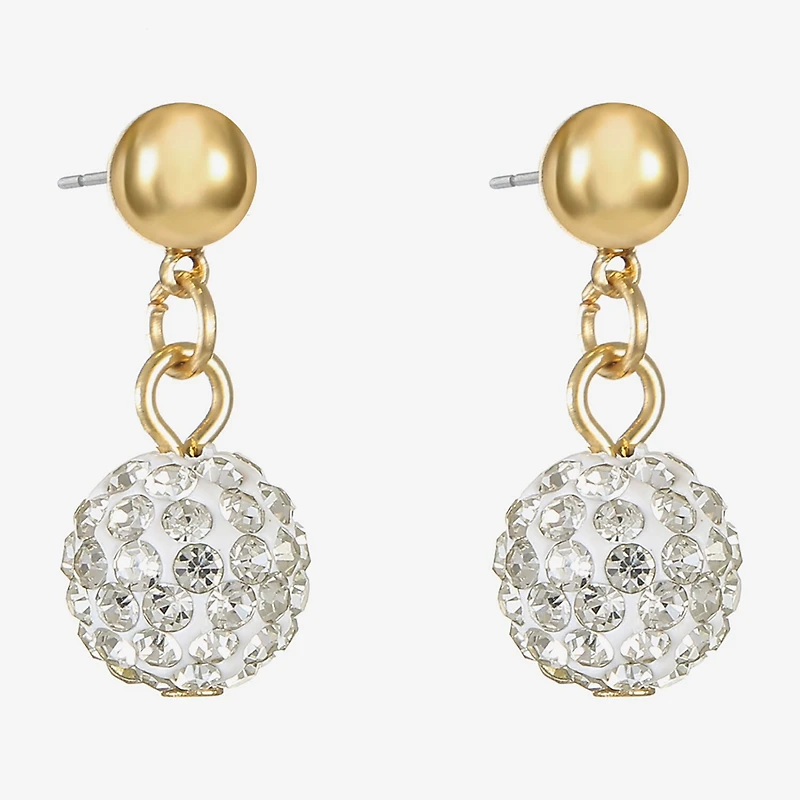 Monet Jewelry Womens Ball Hypoallergenic Drop Earrings