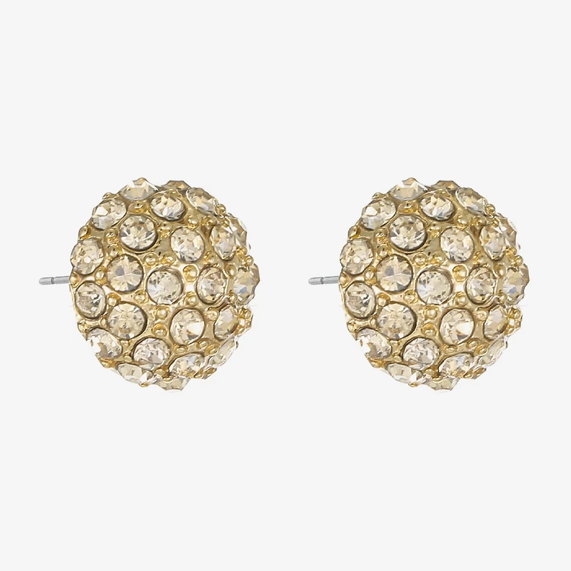 Monet® Pavé Ball Stud Earrings