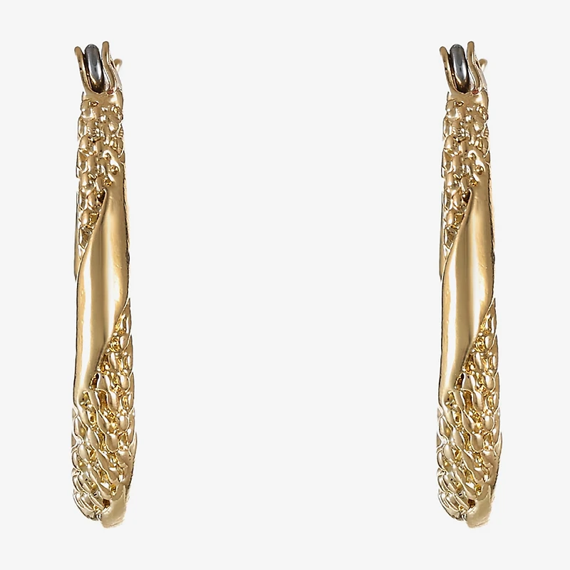 Monet® Gold-Tone Small Oval Hoop Earrings