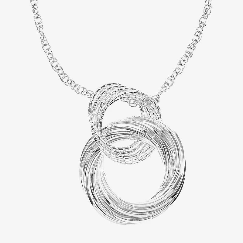 Liz Claiborne Textured Pendant Necklace And Drop Earring Womens 2-pc. Jewelry Set