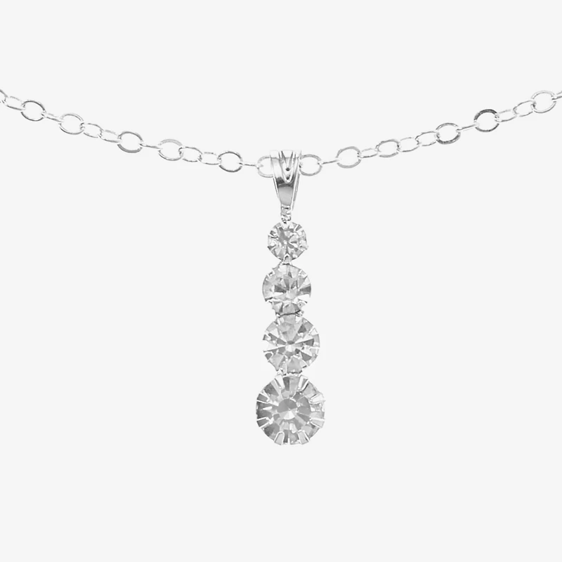 Monet Jewelry Timeless Silver Tone Womens Inch Pendant Necklace