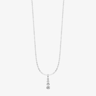 Monet Jewelry Timeless Silver Tone Womens Inch Pendant Necklace