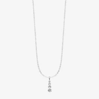 Monet Jewelry Timeless Silver Tone Womens Inch Pendant Necklace
