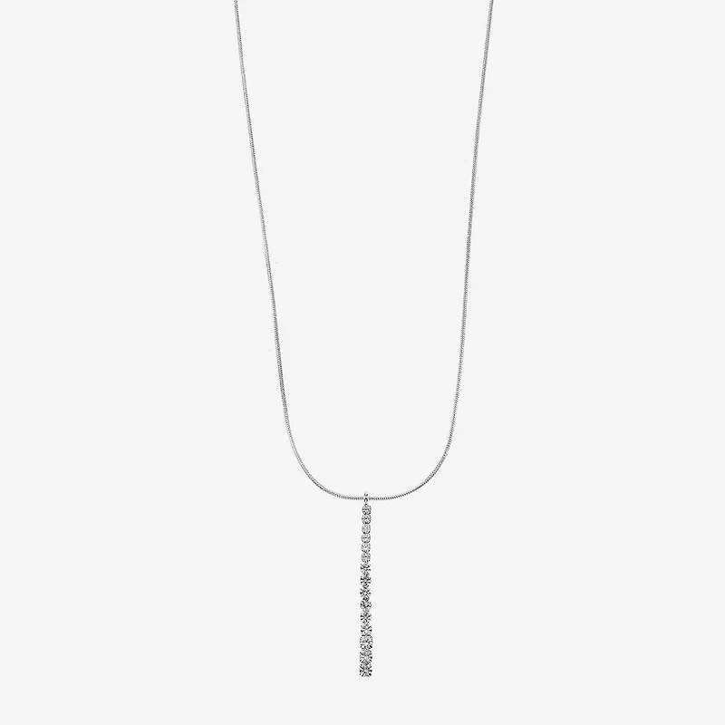 Monet Jewelry Timeless Silver Tone Womens 17 Inch Pendant Necklace