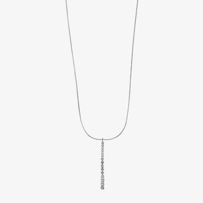 Monet Jewelry Timeless Silver Tone Womens 17 Inch Pendant Necklace