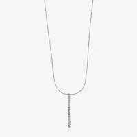 Monet Jewelry Timeless Silver Tone Womens 17 Inch Pendant Necklace