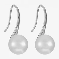 Monet Jewelry Timeless Womens Simulated Pearl Drop Earrings