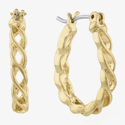 Liz Claiborne Womens 20.1mm Hypoallergenic Hoop Earrings