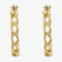 Liz Claiborne Womens 20.1mm Hypoallergenic Hoop Earrings