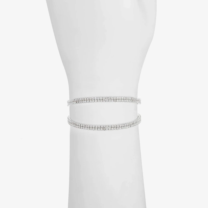 Monet Jewelry Timeless Silver Tone Womens Cuff Bracelet