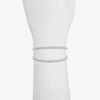 Monet Jewelry Timeless Silver Tone Womens Cuff Bracelet