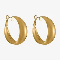 Liz Claiborne Womens 39.1mm Hypoallergenic Hoop Earrings