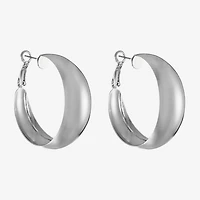 Liz Claiborne Womens 39.1mm Hypoallergenic Hoop Earrings