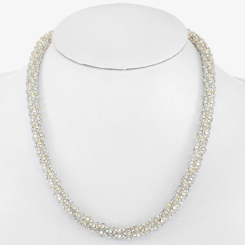 Monet Jewelry Womens Orange 18 Inch Collar Necklace