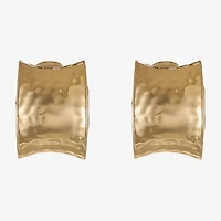 Monet® Gold-Tone J-Hoop Clip-On Earrings