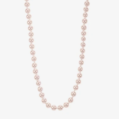 Monet Jewelry Womens Pink 18 Inch Collar Necklace