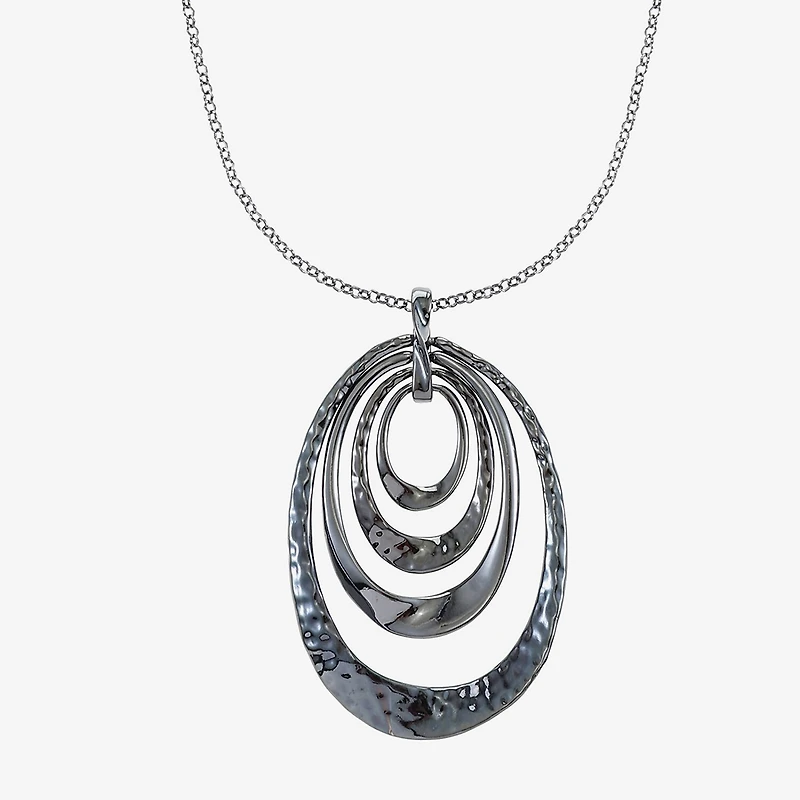Liz Claiborne Pendant Necklace And Drop Earring Womens 2-pc. Jewelry Set
