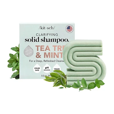 Kitsch Tea Tree Mint Clarifying Shampoo Bar