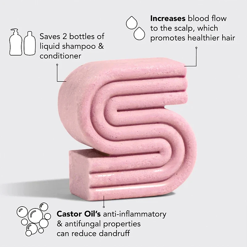 Kitsch Castor Oil Nourishing Shampoo Bar