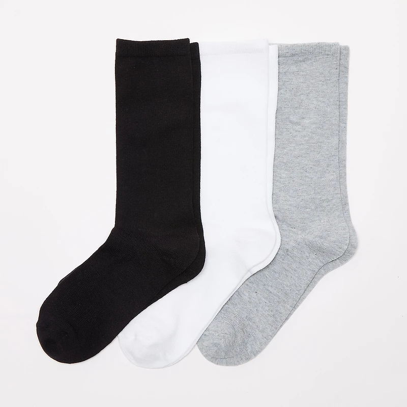 Mixit Everyday Essential Womens 3 Pair Crew Socks
