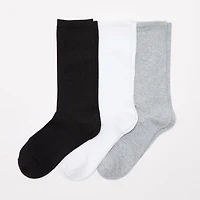 Mixit Everyday Essential Womens 3 Pair Crew Socks