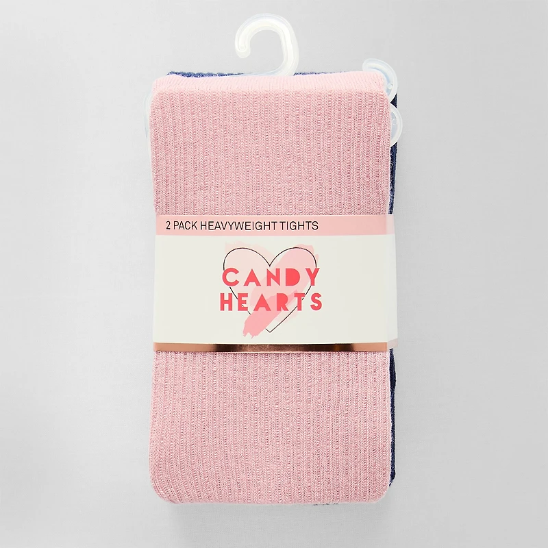 Candy Hearts Little & Big Kid Girls 2-pc. Tights