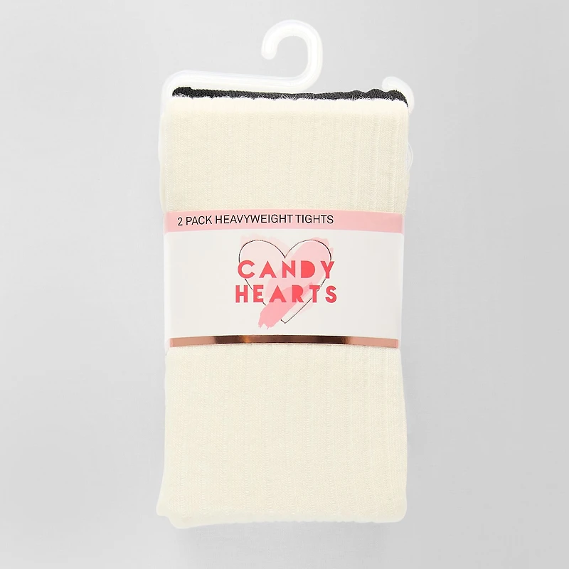 Candy Hearts Little & Big Kid Girls 2-pc. Tights
